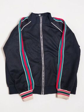 Gucci GG Jacquard Jersey Zip Jacket - Size Medium - Authentic